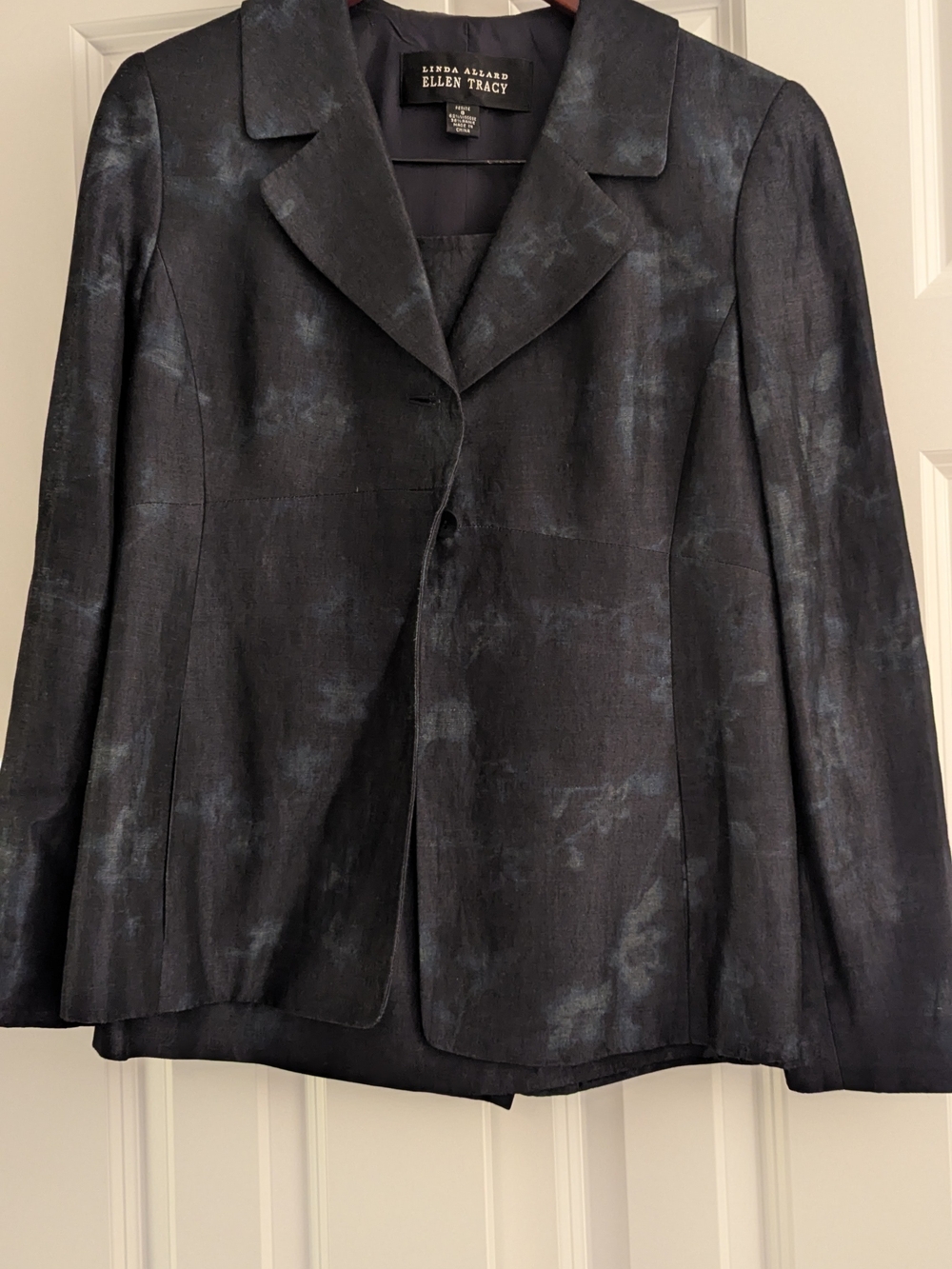 Ellen Tracy Women's Black Metallic Blazer